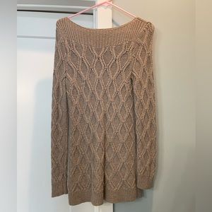 LOFT Cable Knit Tunic Sweater